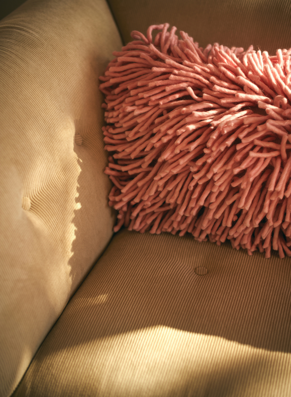 Rugged Cushion in Pink 60x40cm from HK Living