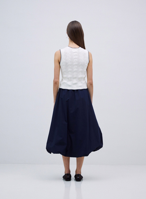 Globo Puffy Skirt in Navy from Yerse