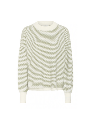Ellery Knit Pullover in Oil Green/Turtled from Kaffe