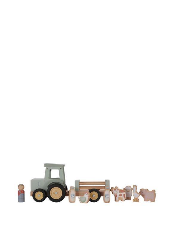 Little Farm Tractor with Trailer from Little Dutch