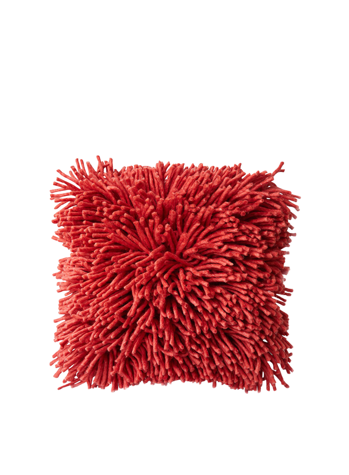 HK Living Rugged Woolen Cushion in Cherry Red 50x50cm