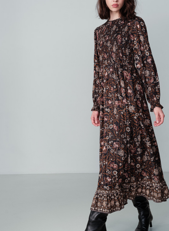 Nova Midi Dress in Noir from Grace & Mila