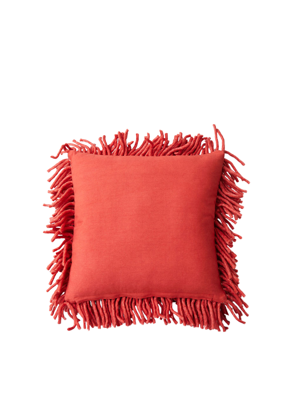 HK Living Rugged Woolen Cushion in Cherry Red 50x50cm