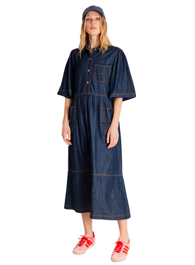 Adriane Dress in Dark Denim from Bonté