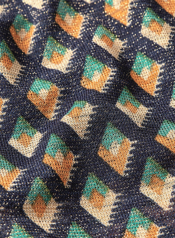 Carina Blouse Pebble in Evening Blue from King Louie