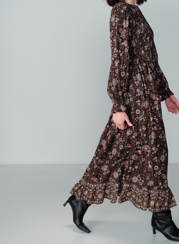 Nova Midi Dress in Noir from Grace & Mila
