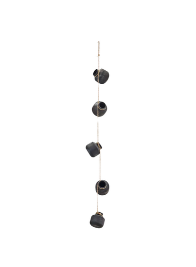 Black Hanging Terracotta Vases from Madam Stoltz