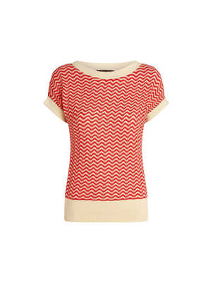 Boatneck Top Tide in Fire Red from King Louie