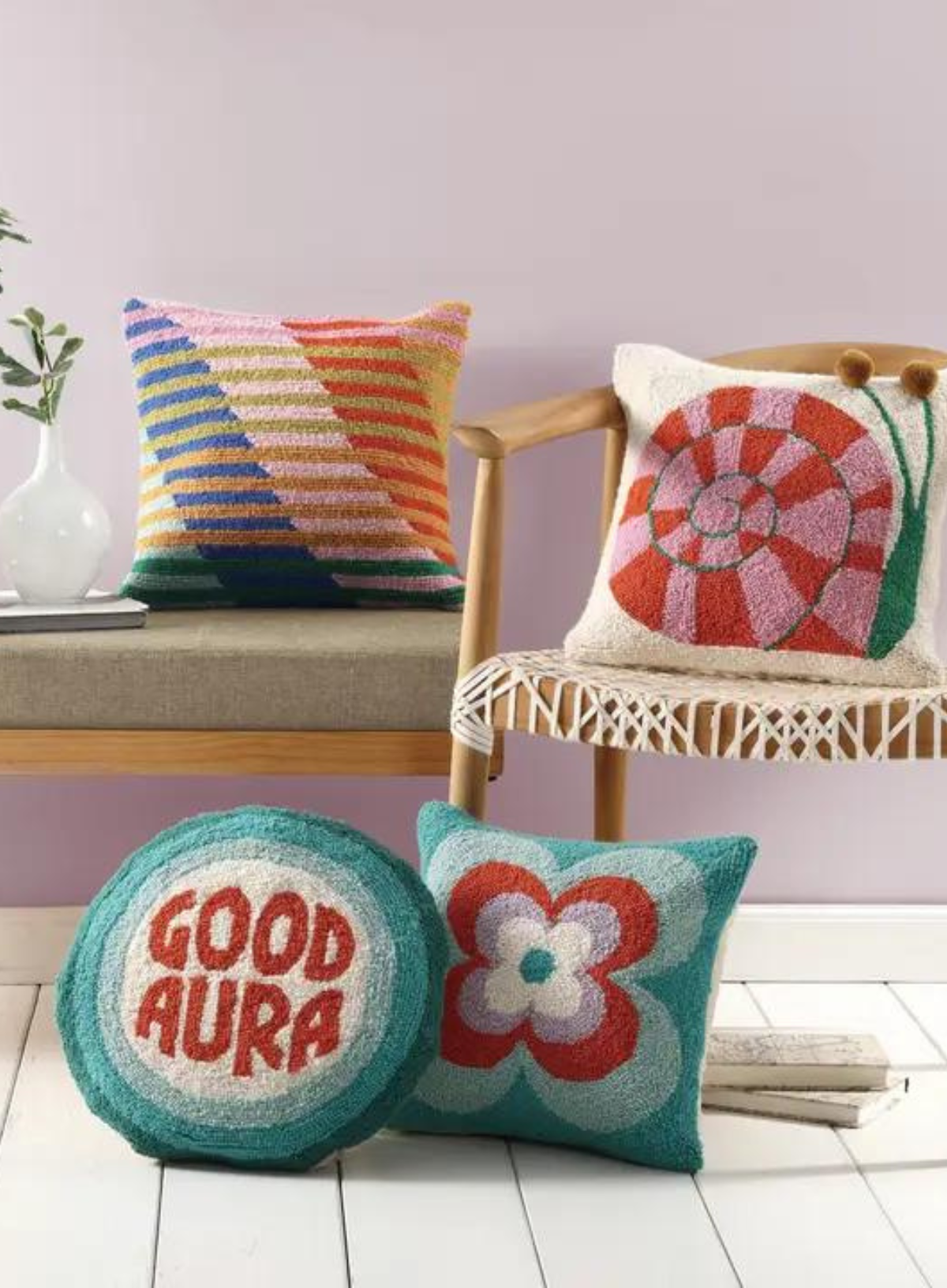 Snails Pace W/Pom Pom Eyes Hook Cushion from Peking Handicraft