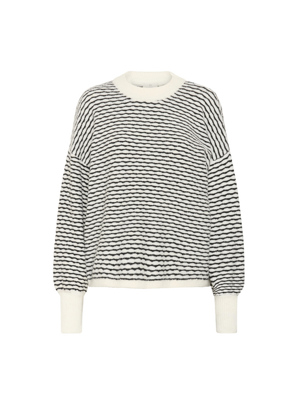 Ellery Knit Pullover in Deep Black/Turtle from Kaffe