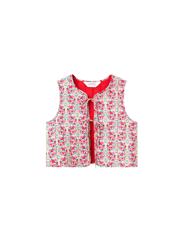 Vest in Pink Flowers from Compañia Fantastica