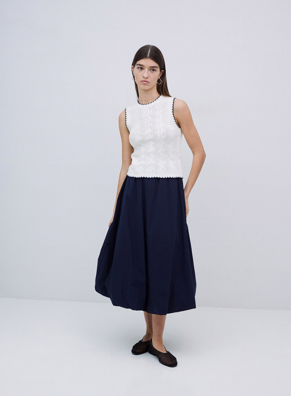 Globo Puffy Skirt in Navy from Yerse