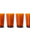 70's Glassware Tea Glass in Amber Brown from HK Living
