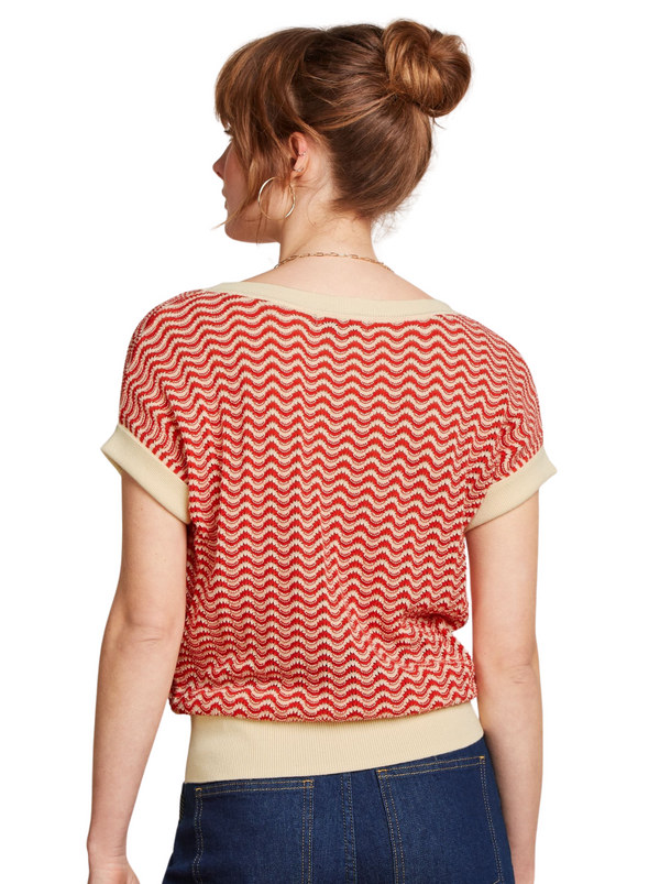 Boatneck Top Tide in Fire Red from King Louie