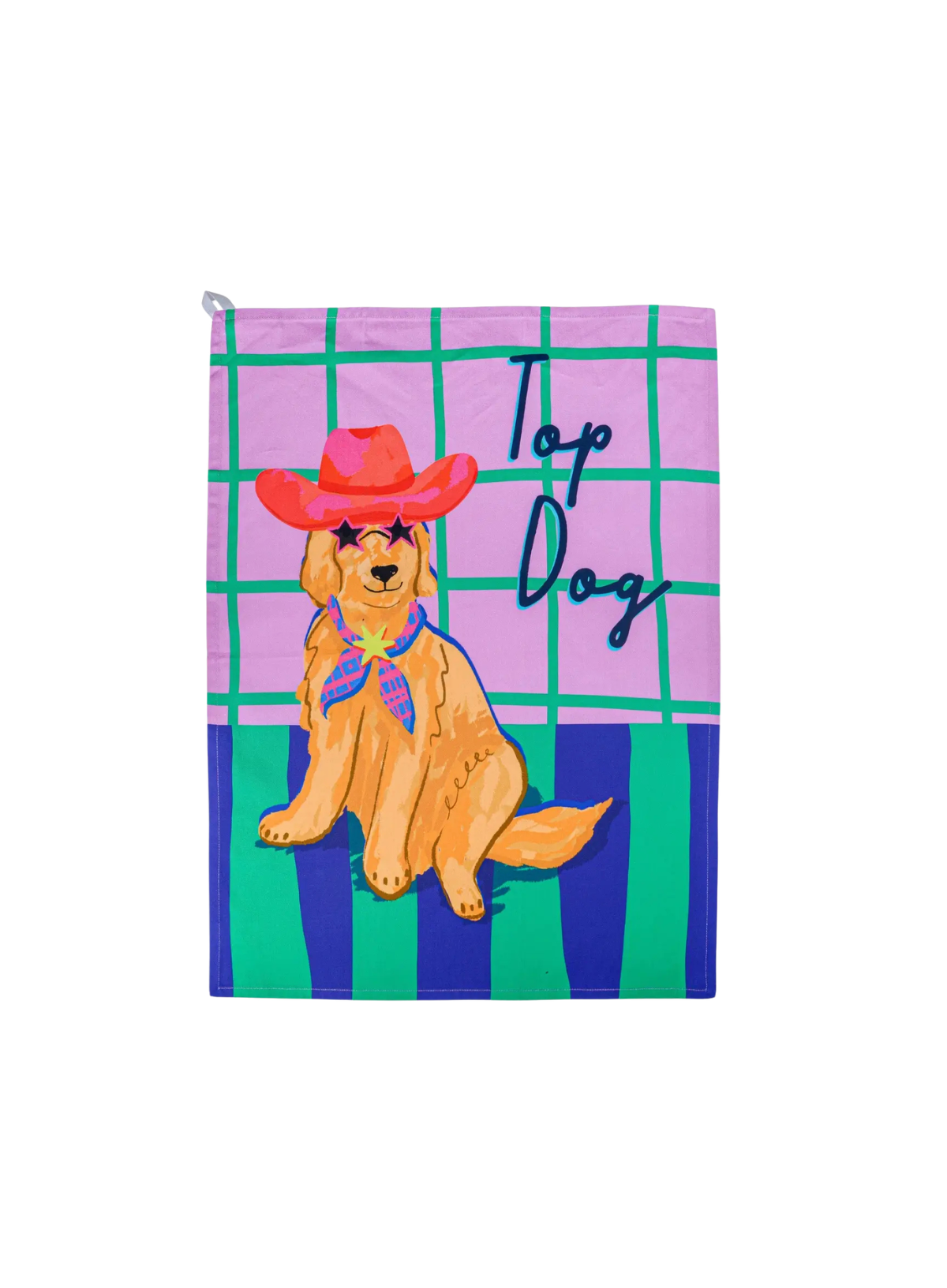 Designworks Ink Hijinx Cotton Tea Towel - Top Dog