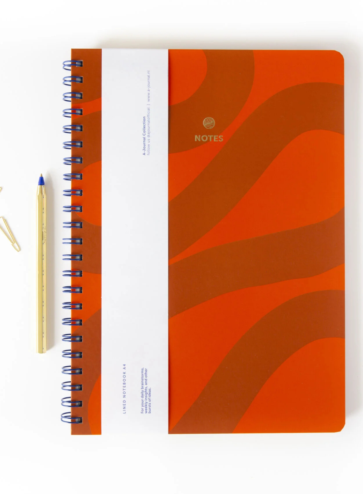 A-Journal Spiral Notebook in Orange