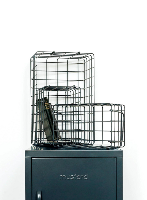 Wire Small Locker Basket from Mustard