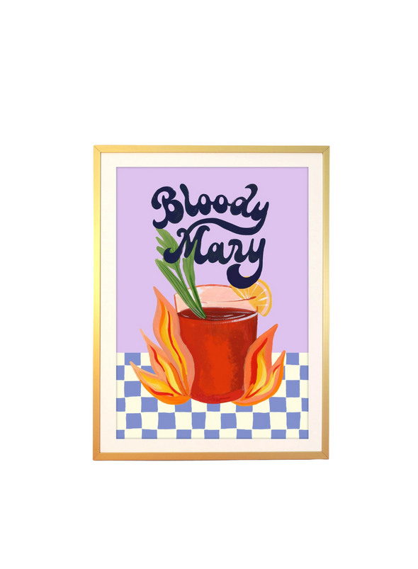 Bloody Mary Cocktail Print: A4 from Eleanor Bowmer