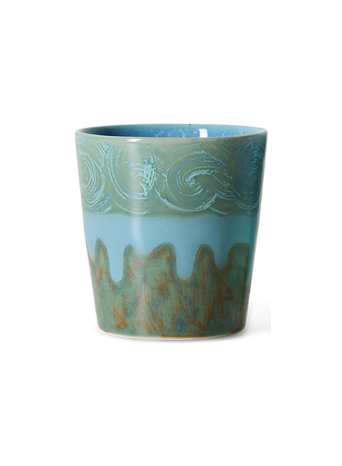 HK Living Van Gough Beaker in Self Portrait Green