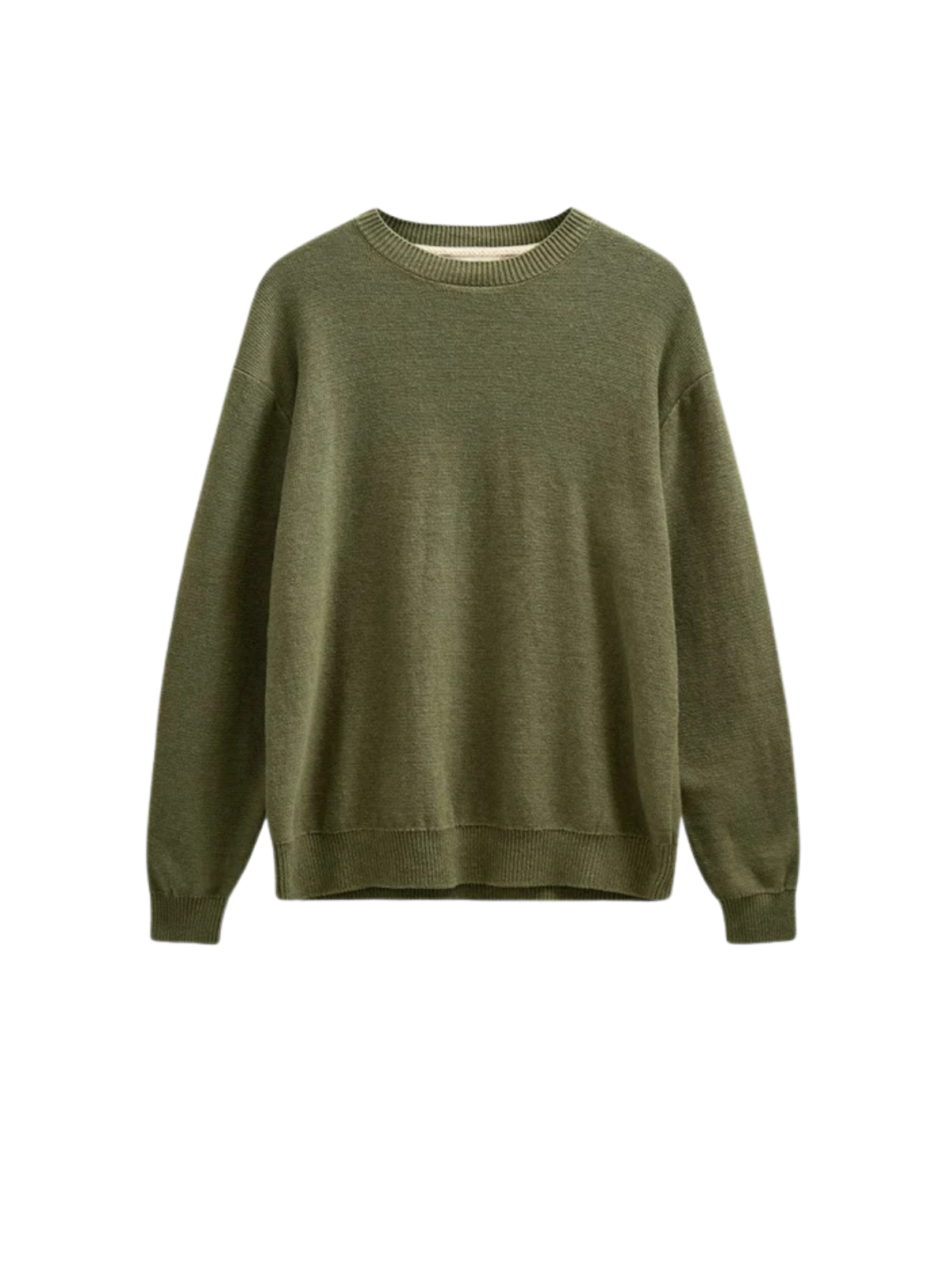 Anerkjendt Ebbe Cotton/Silk Knit in Loden Green
