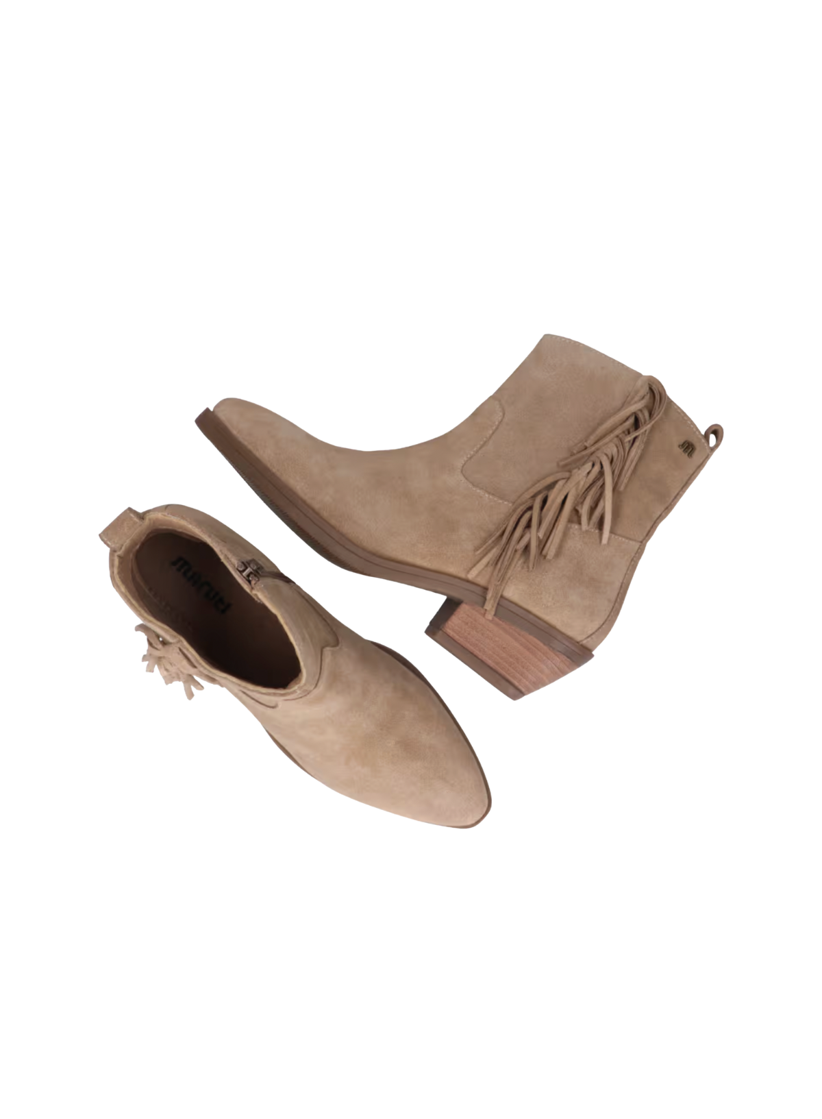 Maruti Tonny Suede Beige Leather Boots