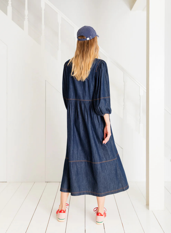 Adriane Dress in Dark Denim from Bonté