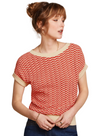 Boatneck Top Tide in Fire Red from King Louie