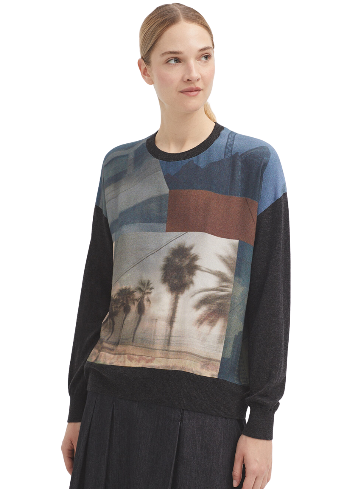 City' Woven Printed Sweater from Nice Things
