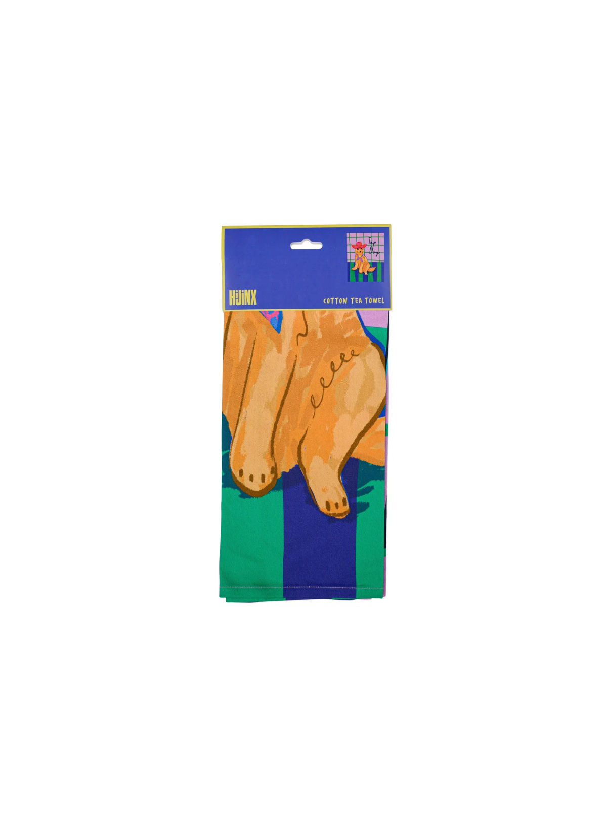 Designworks Ink Hijinx Cotton Tea Towel - Top Dog