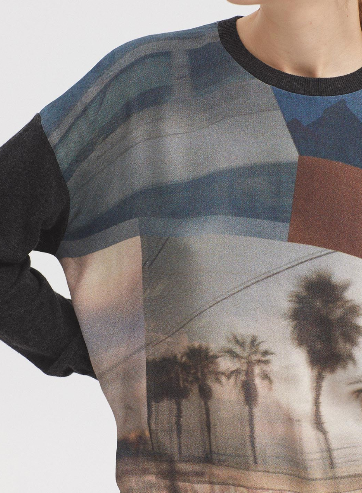 City' Woven Printed Sweater from Nice Things