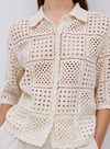 Sam Knit Top in Ecru from Yerse