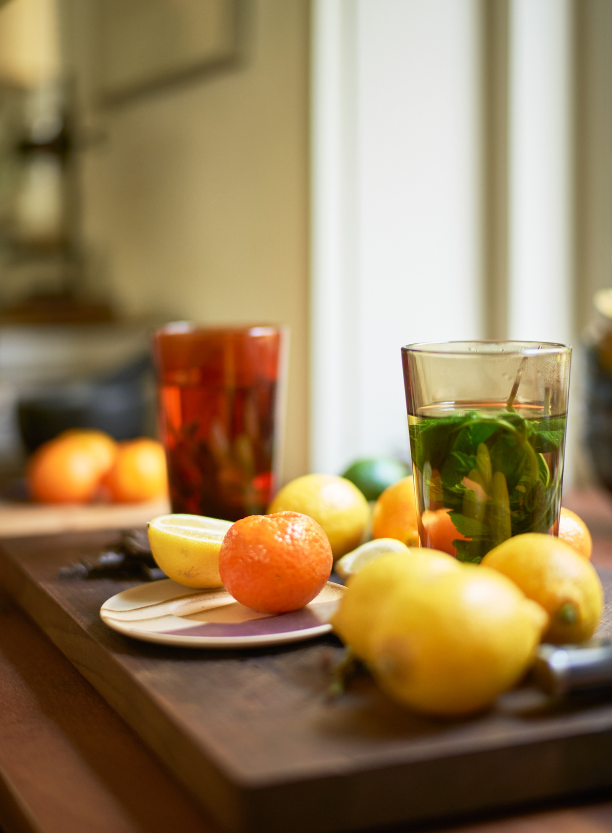 70's Glassware Tea Glass in Amber Brown from HK Living