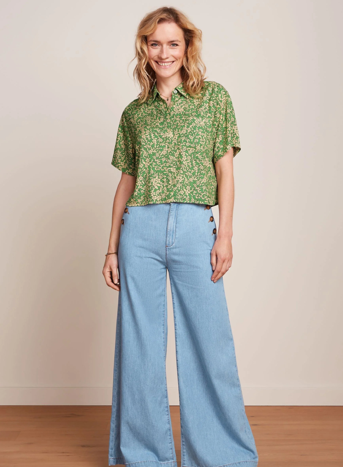 Pirla Pants Festa Light Denim in Blue Tint from King Louie