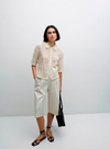 Sam Knit Top in Ecru from Yerse