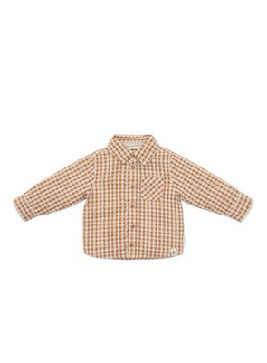 Brown Check Shirt from Little Dutch