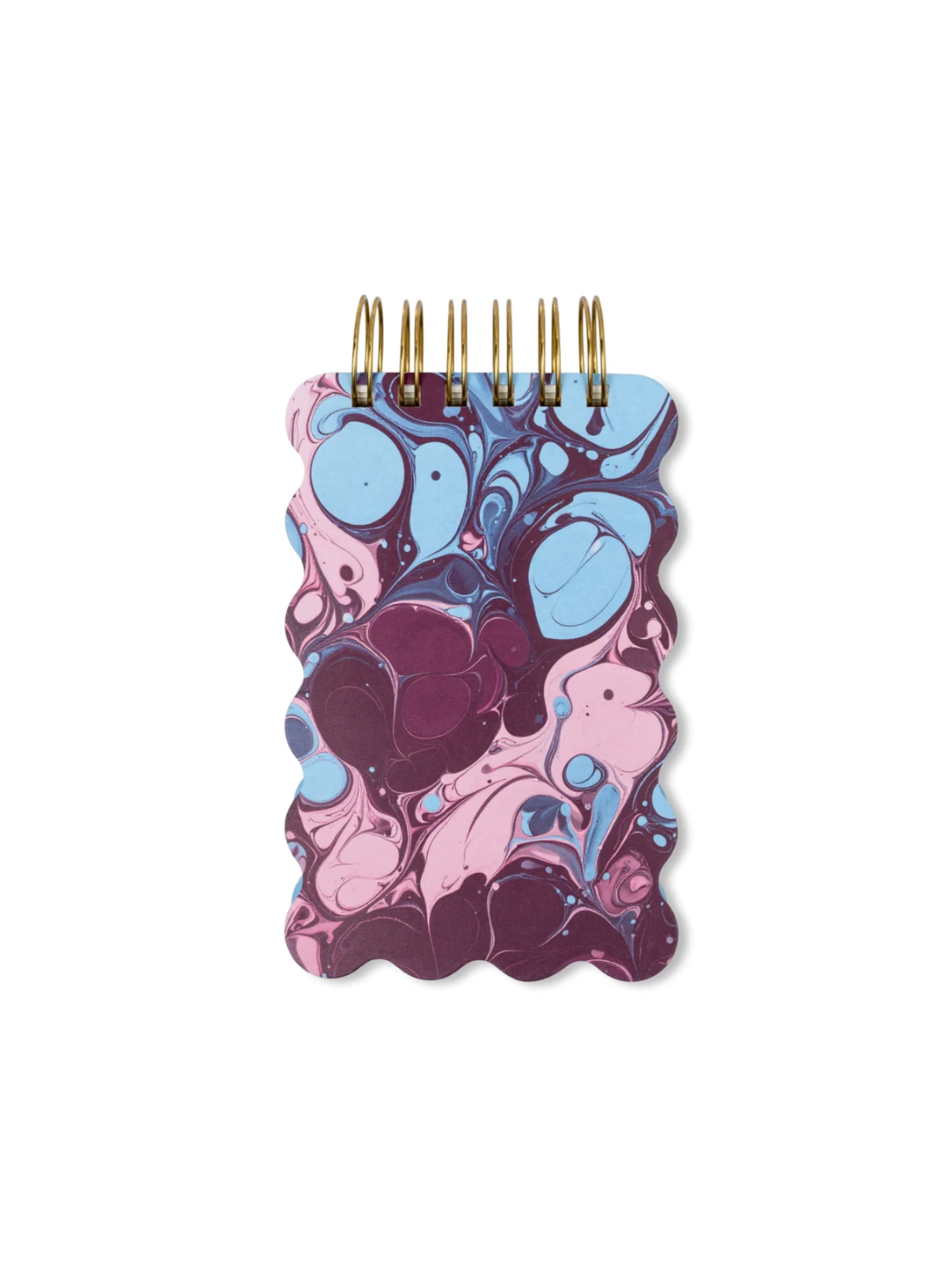 Designworks Ink Marble Wavy Notepad - Burgundy Sky