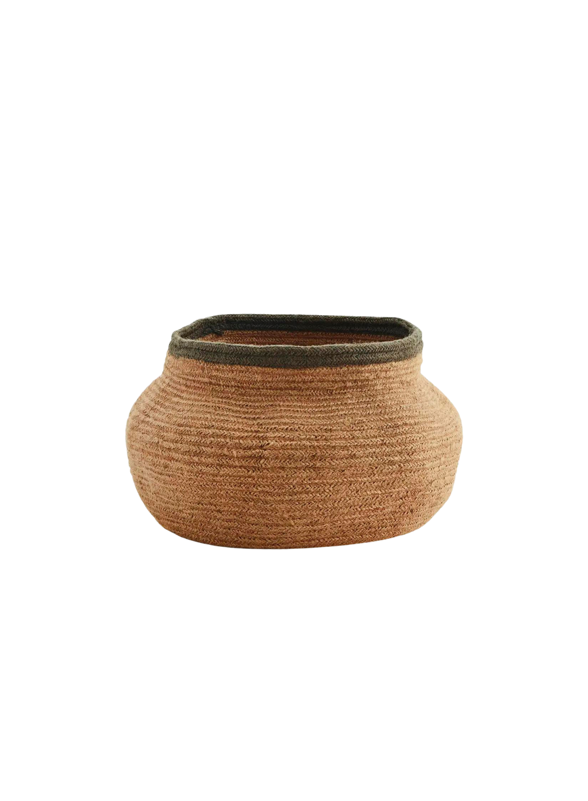 Peachy Round Jute Basket from Madam Stoltz