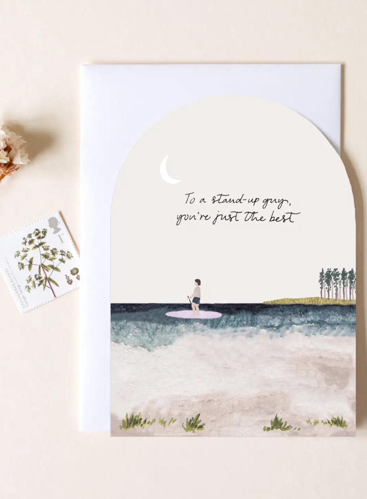 Stand Up Guy' Birthday Card SUP Boarding from The Hidden Pearl Studio