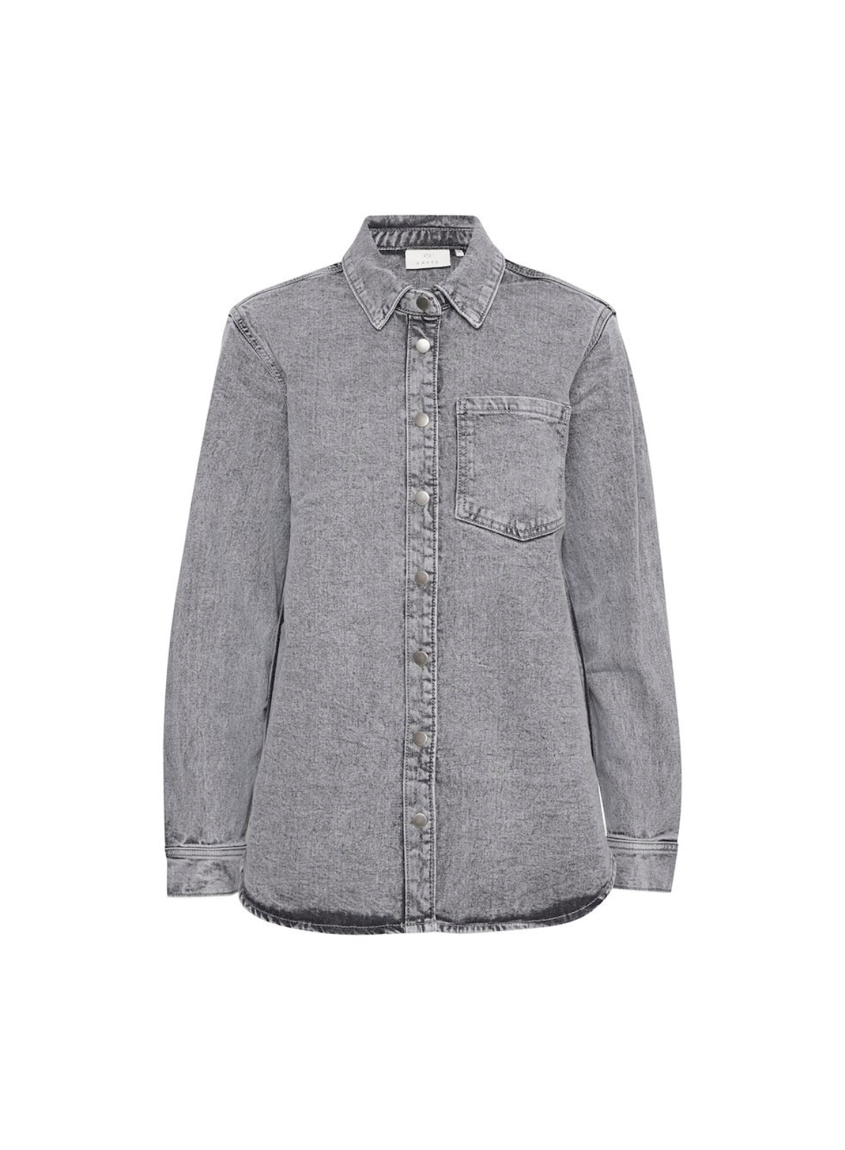 Ryana Denim Shirt in Light Grey Denim from Kaffe