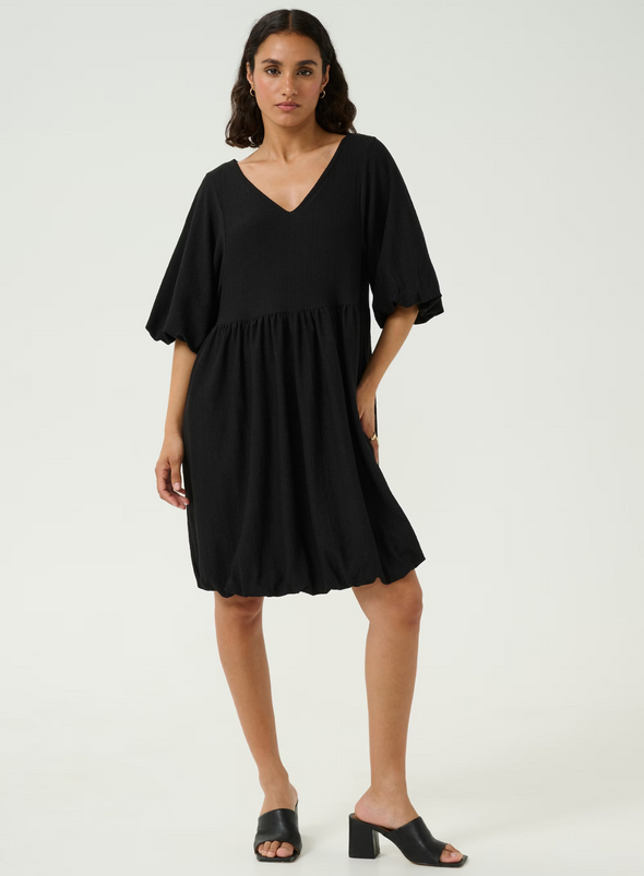 Nani Balloon Dress in Black Deep from Kaffe
