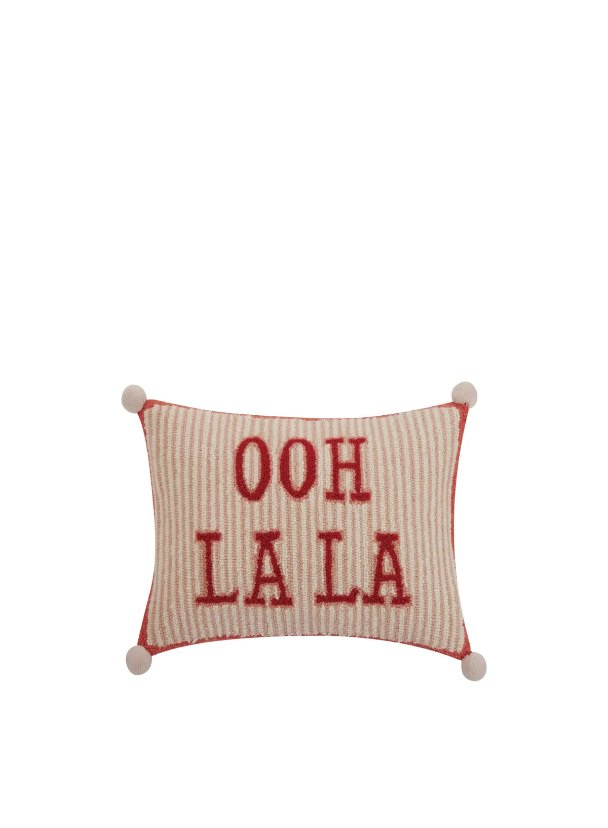 Ooh La La Bird w/Pom Pom Hook Cushion from Peking Handicraft
