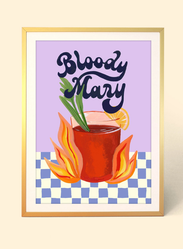 Bloody Mary Cocktail Print: A4 from Eleanor Bowmer