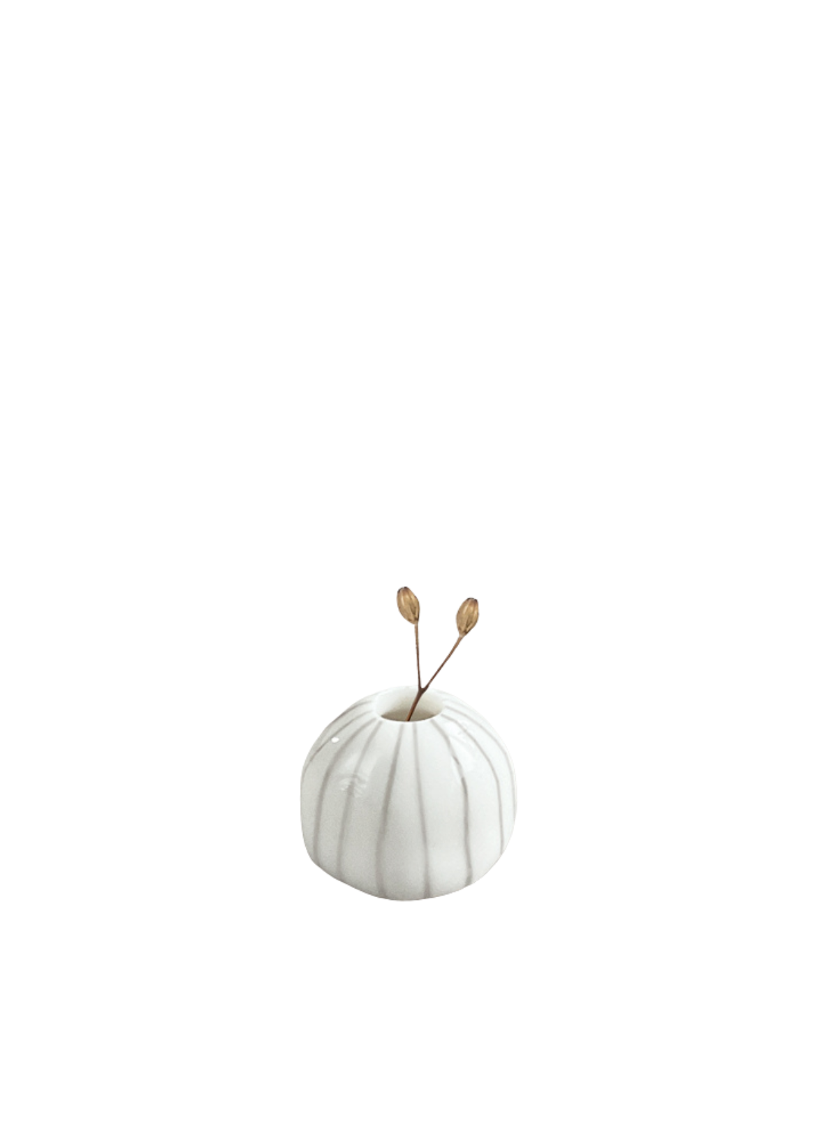East of India Small Round pebble vase