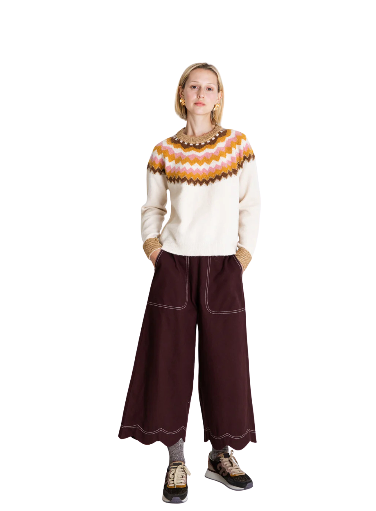 Gigi Jumper in Winter White Multi from Bonté