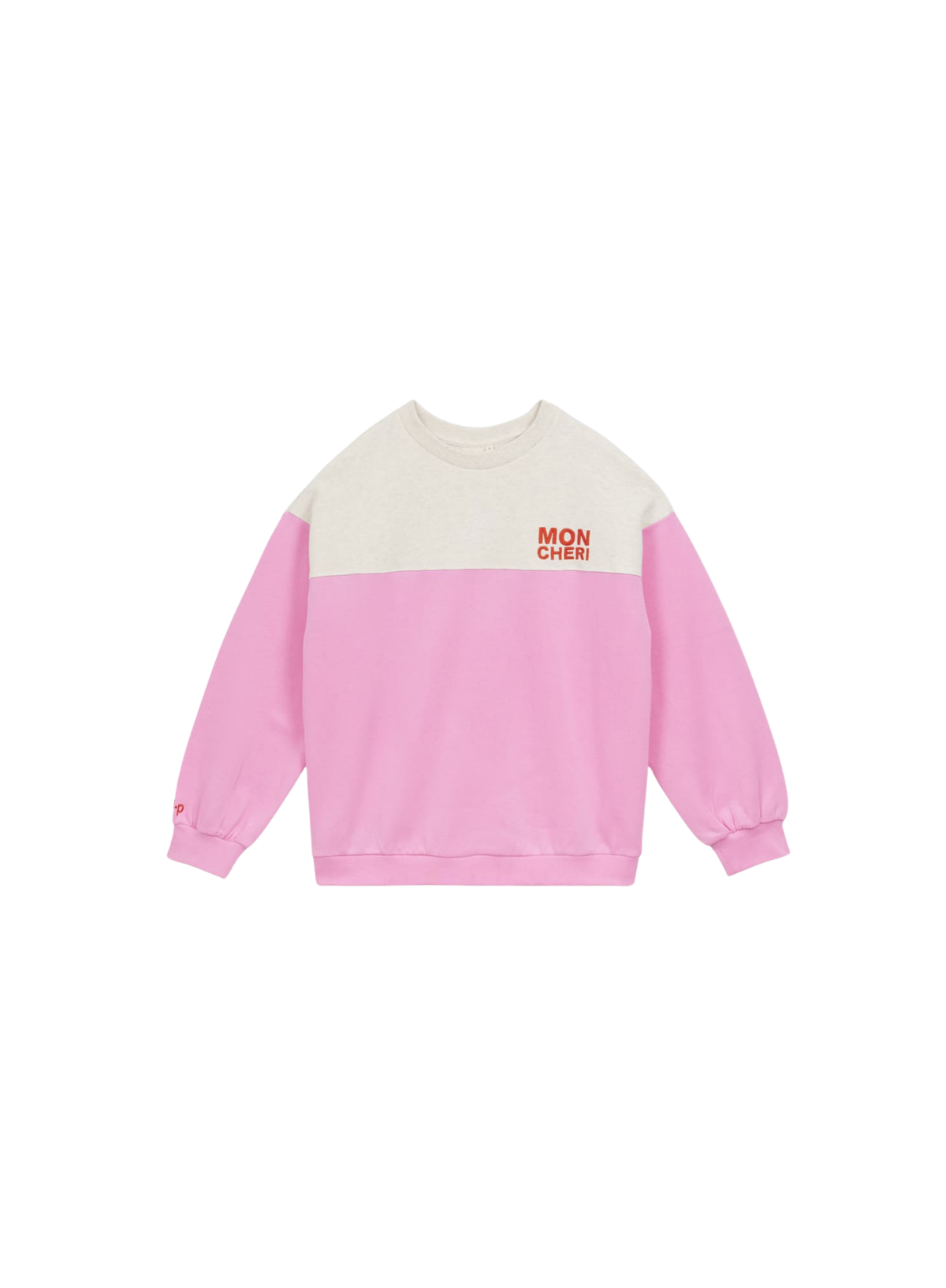 a.p Bicolour Sweat in Bubble Gum