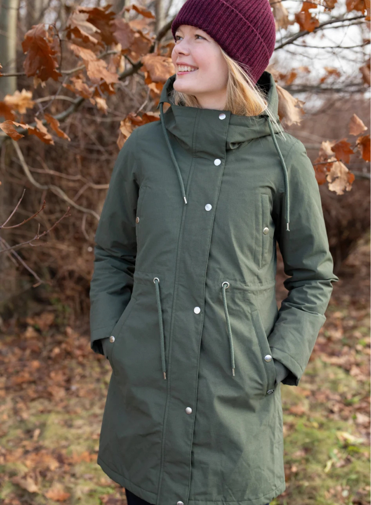 Danefae Dane Nora Winter Parka in Dark Army