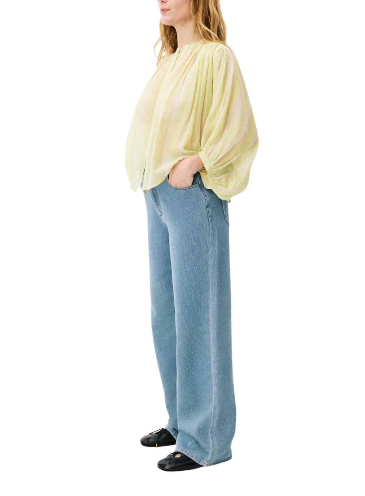Acacia Pants in Blue Denim from Maison Anana