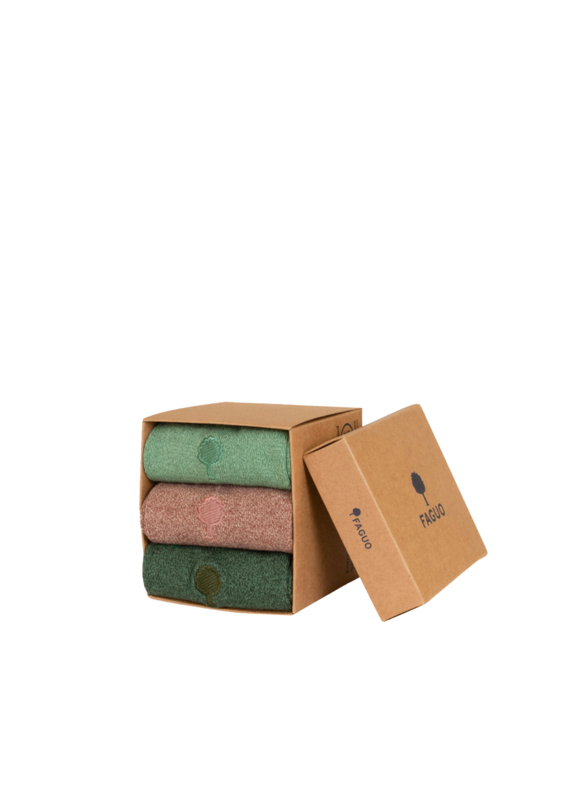 Socks in Light Green & Pink from Faguo
