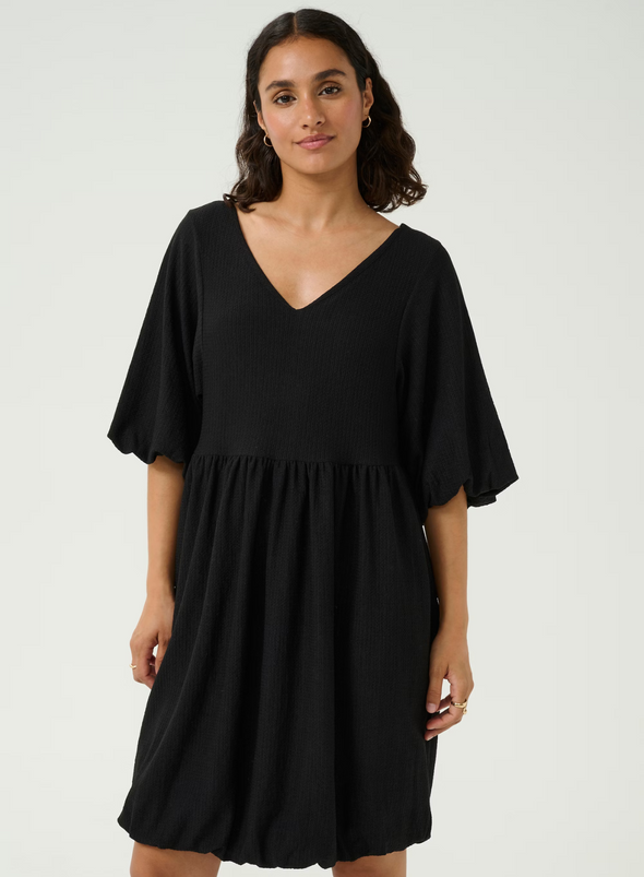 Nani Balloon Dress in Black Deep from Kaffe