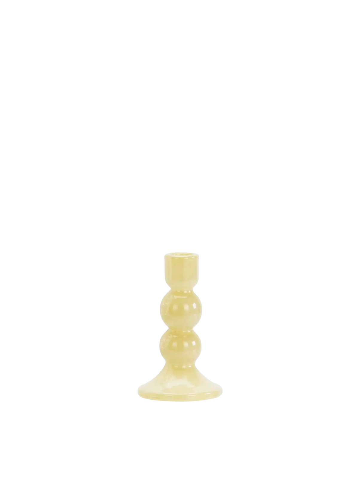 Small Honey Glass Candle Holder from Madam Stoltz